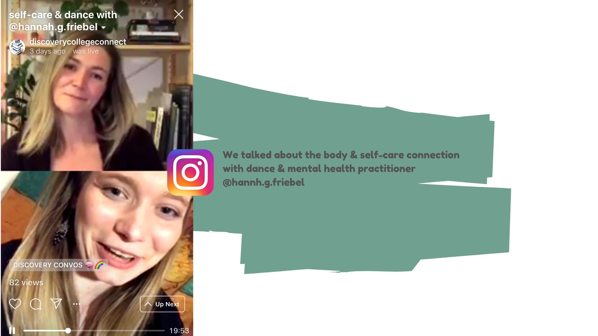 This discovery convo is about self-care and the body